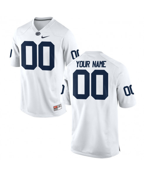 NCAA Nike Men's Penn State Nittany Lions Custom #00 College Football Authentic White Stitched Jersey LFU8798AI